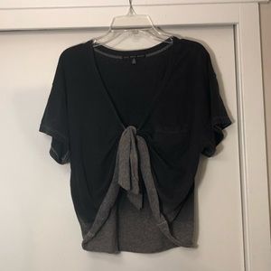 tie front crop top